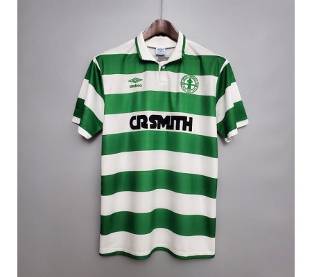 Celtic 87/89 Home Green&White Soccer Jersey